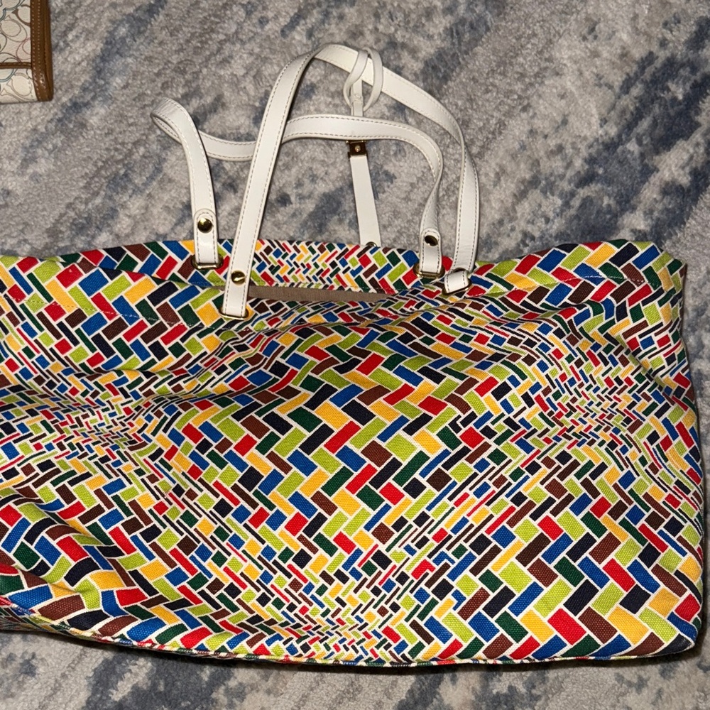 Cole Haan Colorful Geometric Tote Bag